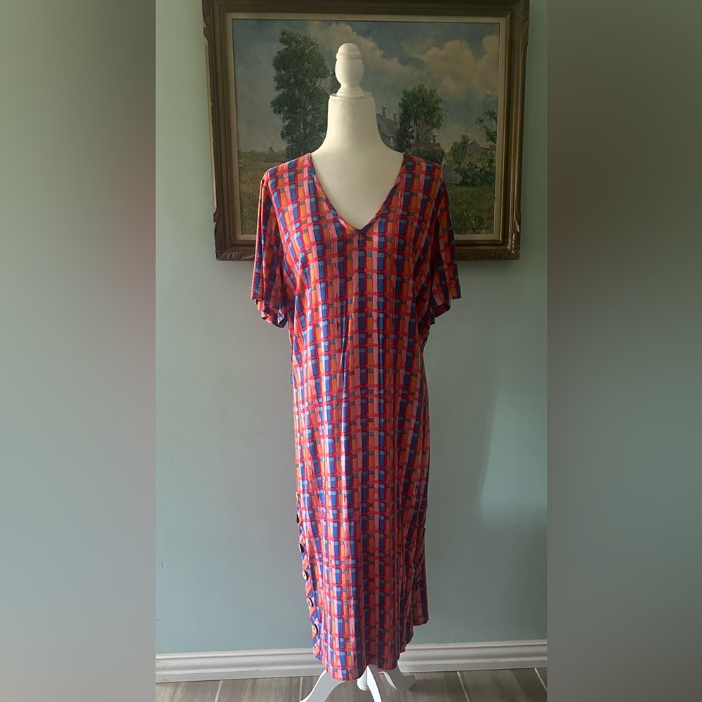 Anthropologie Brand Multicolor Geometric Dress
